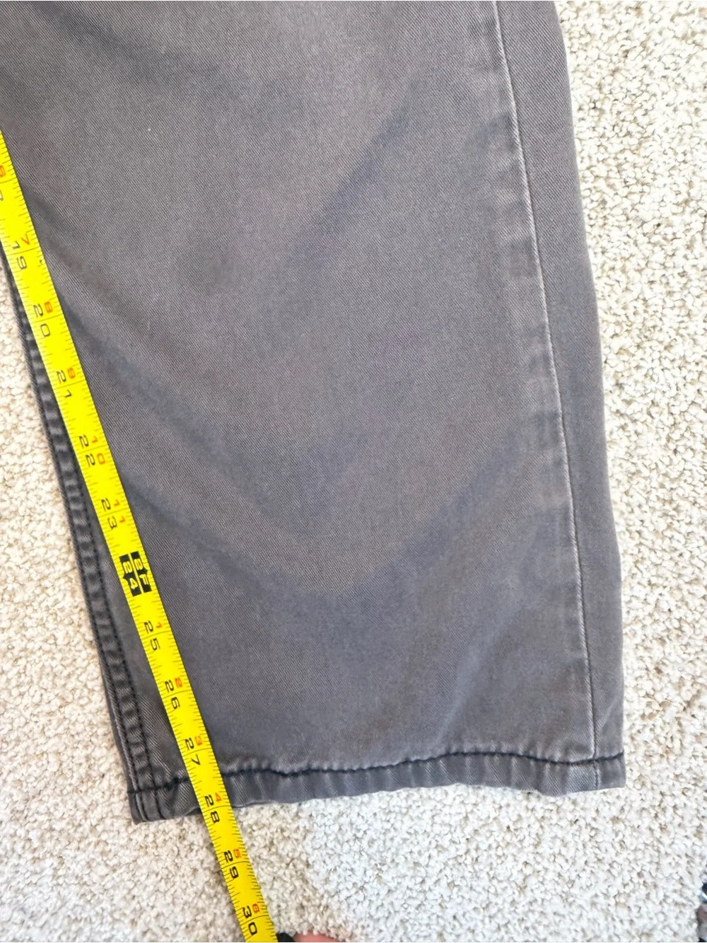 Levi’s 514 Men’s 32x30 Charcoal Gray Twill Pants Straight Fit 100% Cotton